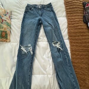 Garage Women's Distressed Blue Jeans